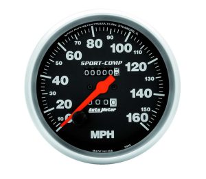 5in Sport Comp 160mph Speedometer