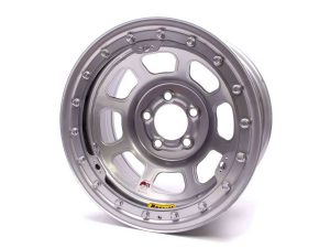 15x8 IMCA B/Lock Wheel D-Hole Silver 5x5