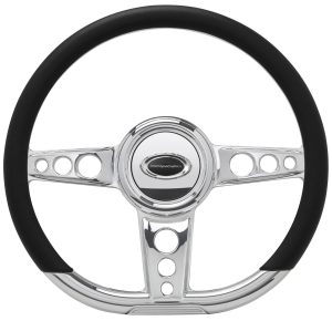 Steering Wheel 14in D- Shape Trans Am Polished