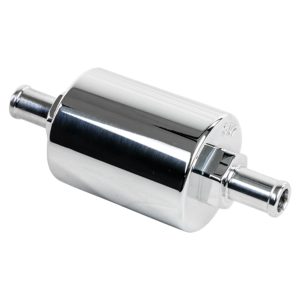 In Line Fuel Filter 3/8 in Barbed Polished