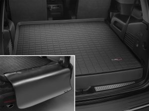 Cargo Liner w/Bumper Protector; Black; Behind 2nd Row Seating;