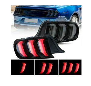 Winjet CTRNG0680-GBS LED SEQUENTIAL TAIL LIGHTS-GLOSS BLACK / SMOKE
