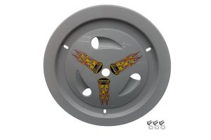 Wheel Cover Dzus-On Gray Real Style