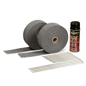 2in Exhaust Wrap Kit Blk w/Blk Silicone Coating