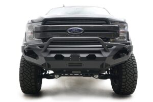 Matrix Front Bumper; w/Pre-Runner Guard; 7/8 In. D-Ring Mounts; 2 Stage Black Powder Coated;