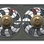 Dual 12-1/8in Lo Profile pusher Fan w/o Controls