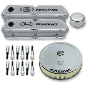 Engine Dress up Kit Chrome w/Ford Racing Log