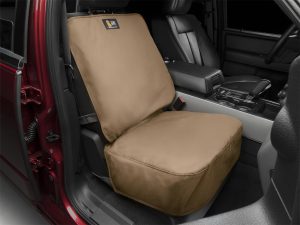 Universal Seat Protector; Cocoa; Fits Vehicles w/Bucket Seats;