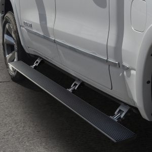 Go Rhino 20436687T - E1 Electric Running Boards With Mounting Brackets - Protective Bedliner Coating