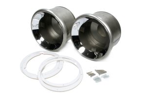 Frenched Headlamp Set Chrome Plated'