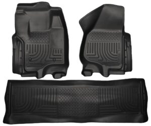 Front & 2nd Seat Floor Liners Black