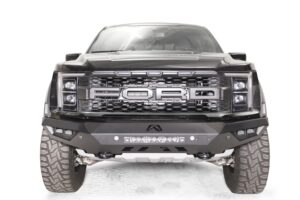 Vengeance Front Bumper; 2 Stage Black Powder Coated; No Guard;