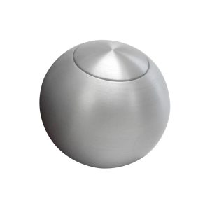 2in Shift Knob Solid Round Brushed w/Button