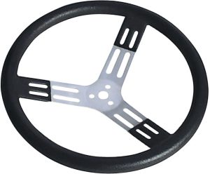 15in. Steering Wheel Black With Bumps Nat. Fi