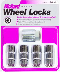 WHEEL LOCK 14MM X 1.50 CONICAL SEAT 22mm Hex (4