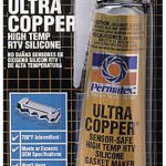 Ultra Copper Gasket Maker 3oz Carded Tube