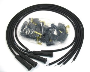 8MM Spark Plug Wire Set 4-Cyl 180 Deg Black