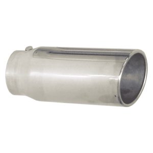 Exhaust Tip 4in x 5in 12in L Polished Bolt-on