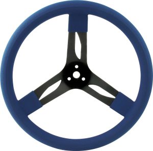 15in Steering Wheel Stl Blue
