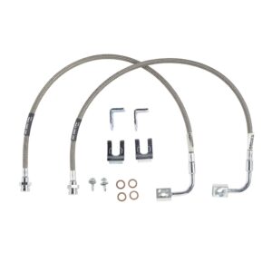 Rubicon Express RE1555 Stainless Steel 28" Front Brake Line Set YJ