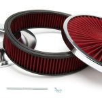 14in X 3in Super Flow Air Cleaner Chrome/Red
