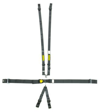 6pt Harness System SFI LatchLink Black HANS