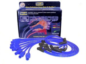 Blue Spiro-Pro 8 Cylindr Plug Wire Set