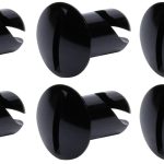 Oval Head Dzus Buttons .500 Long 10 Pack Black