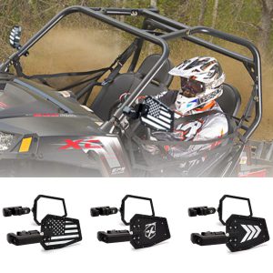 Xprite Design Series UTV Side Mirrors with C-Clamp Rollbar Cage Brackets