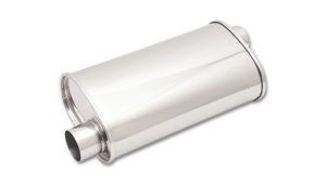STREETPOWER Oval Muffler 2.5in inlet/outlet