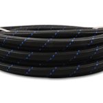 20ft Roll -8 Black Blue Nylon Braided Flex Hose