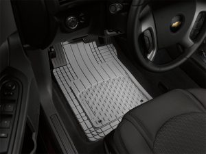 Universal All Vehicle Mat; Gray; Front and Rear; 2nd Row 1 pc. Over The Hump;