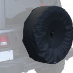 Rampage 30in-32in Spare Tire Cover with Camera Slot, Black  - JL