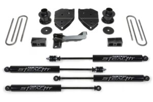 Budget Lift System w/Shock; 4 In. Lift; Incl. Stealth Shocks;