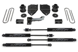Budget Lift System w/Shock; 4 In. Lift; Incl. Stealth Shocks;
