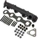 Exhaust Manifold; Right; Passenger Side; Incl. Manifold/Cross Over Tube/EGR Port; High Temp Black Coated;