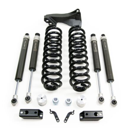 Coil Spring Leveling Kit; 2.5 in. Front Lift; w/Falcon 1.1 Monotube Front/Rear Shocks; Front Track Bar Bracket;