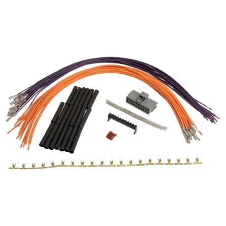 Wiring Harness Repair Kit; Incl. Connector/Wiring/Terminals/Shrink Tubing/Clips;
