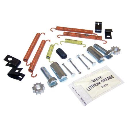 Parking Brake Hardware Kit; Incl. Adjusters; Springs; Sockets; Plugs;