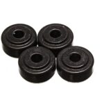 Universal Bump Stop Set; Black; Round; Pull Thru Style; H-1.25 in.; L-1.5 in.; W-1 9/16 in.; Incl. 2 Per Set; Performance Polyurethane;