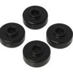Universal Shock Eyes; Black; Front And Rear; Shock Tower Bayonet End Style; 5/8 in. Nipple; ID 3/8 in.; 5/8 in. Thick; w/4 Grommets; Performance Polyurethane;