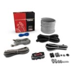 0-GA CCA Installation Kit for Car Audio Amplifiers Silver