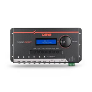 2-Channel In and 6-Channel Out Digital Sound Processor (DSP) with Bluetooth and LCD Screen