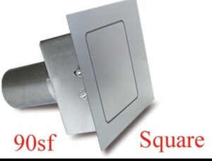 Square Fuel Door  Flat Surfaces