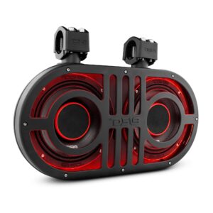 Dual 8" Marine and Powersports PRO Roll Cage Sound Bar System with Built in LED RGB Lights 500 Watts Rms ( 2 x PRO-HY8.4B Included)