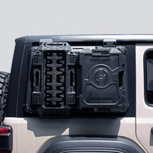 All-in-one Rear Window Molle Panel with Fuel Tanks & Traction Boards for Jeep Wrangler JL 4 Door