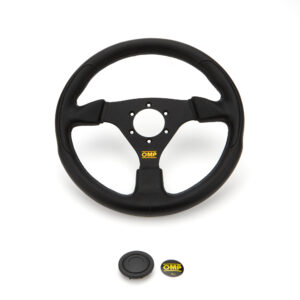 Racing GP Steering Wheel 3 Spoke 330mm Black