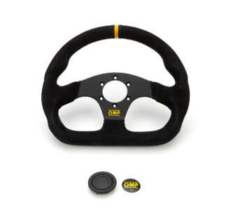 Super Quadro Steering Wheel Black Spokes Suede