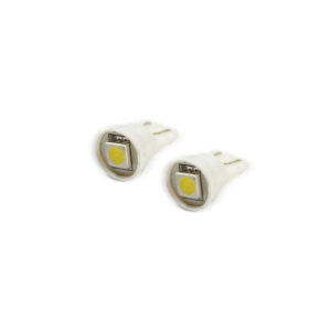 T10 1 LED 3-Chip SMD Bulbs Pair Cool White