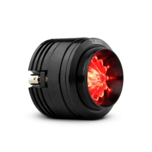 1.6" Shallow High Compression Neodymium Super Bullet Tweeter 140 Watts 1" Polyether Ether Ketone 4-Ohm Vc With RGB LED Lights